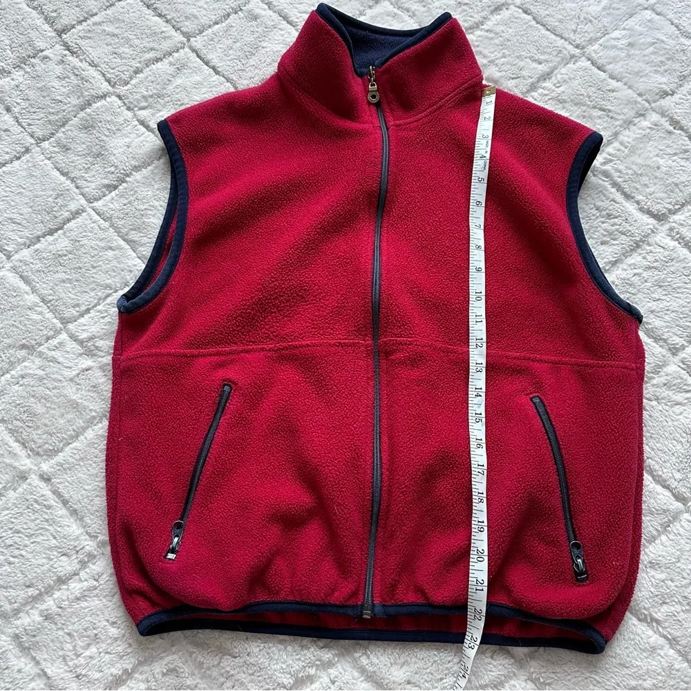 Timberland | Red and Navy Fleece Bodywarmer Vest | Size Medium